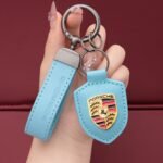 Genuine Leather Porsche Keychain — изображение 9